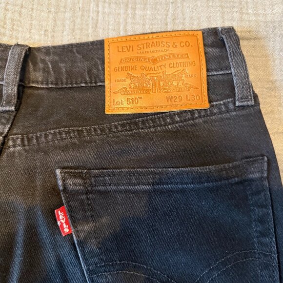 Levi's 510 black skinny jeans size 29x30 - Picture 5 of 5
